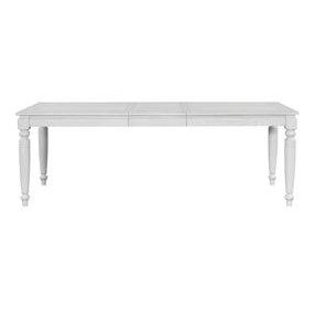 Clover Ridge Whitewash Extendable Dining Room Set