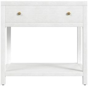 Nora White 1 Drawer Nightstand