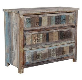 Baltim Butterwood Blend 3 Drawer Buffet
