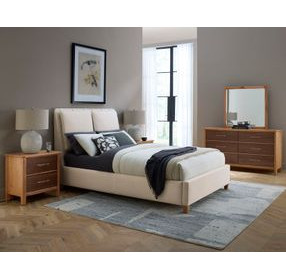 Nordhaven Clear Maple and Nordic Walnut 6 Drawer Dresser