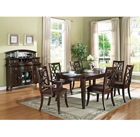 Keenan Dark Walnut 82" Extendable Rectangular Dining Table