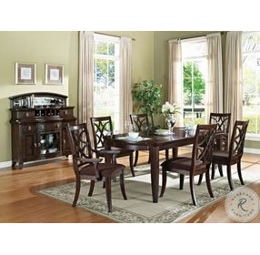 Keenan Dark Walnut Side Chair Set of 2