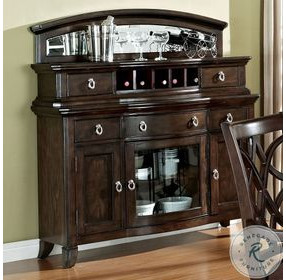 Keenan Dark Walnut Server with Hutch