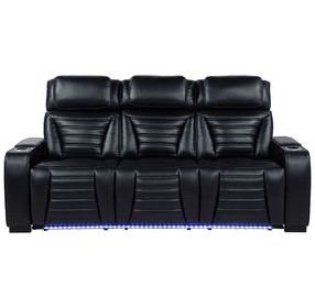 Zuma Black Power Reclining Living Room Set