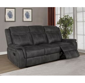 Lawrence Charcoal Reclining Sofa