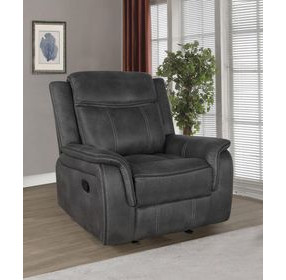 Lawrence Charcoal Glider Recliner