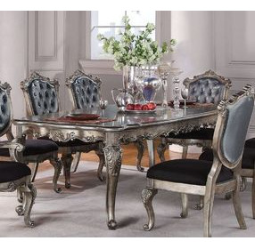 Chantelle Antique Platinum Extendable Rectangular Dining Room Set