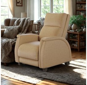 Venus Caramel Leather Zero Gravity Power Recliner