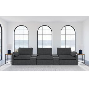 Collins Dark Gray 5 Piece Power Reclining Home Theater Seating