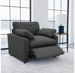Collins Dark Gray Power Recliner