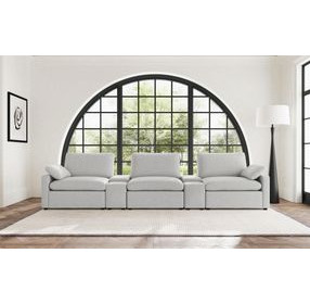 Collins Gray 5 Piece Power Reclining Home Theater Seating