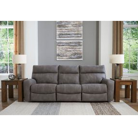 Next Gen Durapella Slate 3 Piece Modular Zero Gravity Power Reclining Sectional with USB Charging