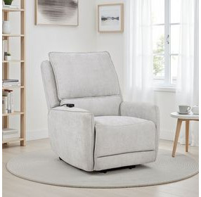 Sylmar Dove Gray Power Lift Recliner with USB Charging
