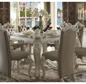 Versailles Bone White Counter Height Dining Room Set