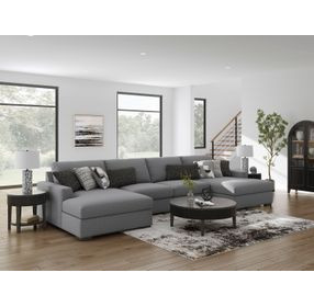 Bealton Salt and Pepper 4 Piece Sectional with Double Chaise
