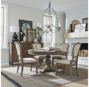 Heritage Rustic Haven Dusty Taupe Dining Table