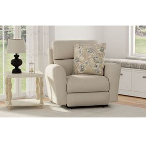 Chappy Linen Power Lay Flat Recliner