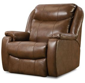 Hercules Amber Leather SoCozi Massage Big Man's Power Headrest Recliner