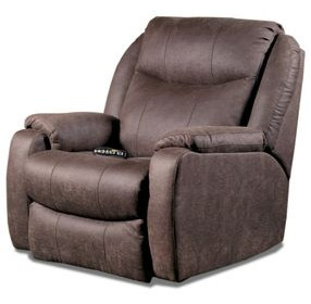 Hercules Bombshell Mocha Power Recliner with Heat and Massage