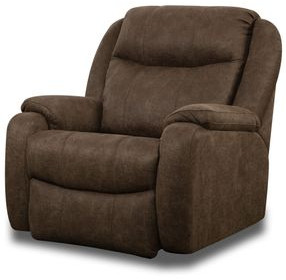 Hercules Bombshell Mocha Power Recliner with USB Charging
