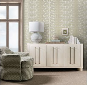 Melange White 3 Door Credenza