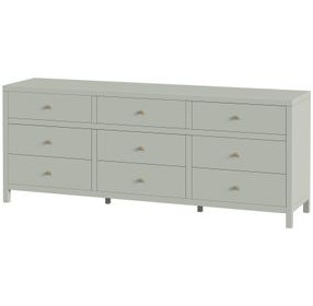 Nora Sage Green 9 Drawers Dresser