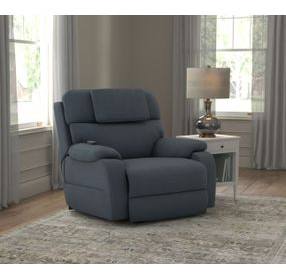 Dreamtime Steel Performance Fabric Zero Gravity Power Recliner with USB Charging and Neck Pillow