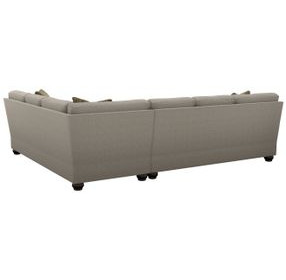 Bristol Gray 2 Piece Modular Sectional with Pillows