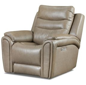Catalina Sand Leather Zero Gravity Triple Power Recliner with USB Charging