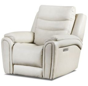 Catalina Stonewash Leather Zero Gravity Triple Power Recliner with USB Charging