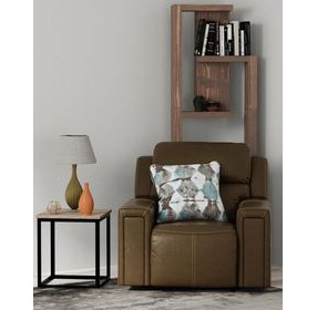 Arezzo Chocolate Zero Gravity Lay Flat Power Recliner with Power Headrest