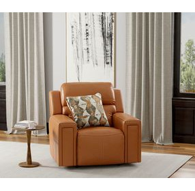 Arezzo Whiskey Zero Gravity Lay Flat Power Recliner with Power Headrest