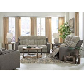 Point Clear Sisal Power Reclining Living Room Set