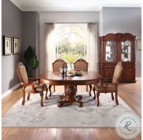 Chateau De Ville Cherry Extendable Oval Dining Room Set