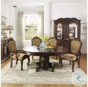 Chateau De Ville Espresso Extendable Oval Dining Room Set