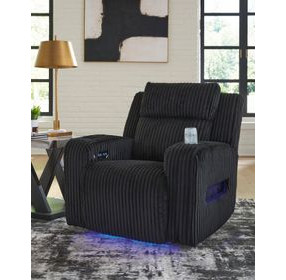 Broad Cove Black Zero Gravity Power Recliner with USB Charging and LED