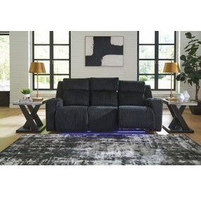 Broad Cove Black 89" Zero Gravity Power Reclining Sofa with USB Charging and LED