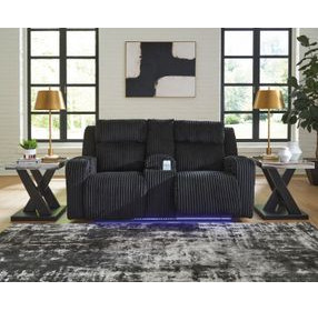 Broad Cove Black 78" Zero Gravity Power Reclining Loveseat with USB Charging and LED