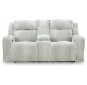 Broad Cove Alloy 78" Zero Gravity Power Reclining Loveseat with USB Charging and LED