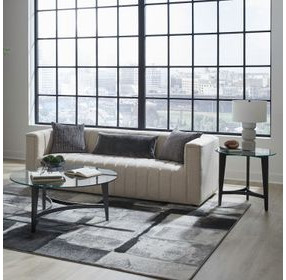 Capri Espresso Round End Table