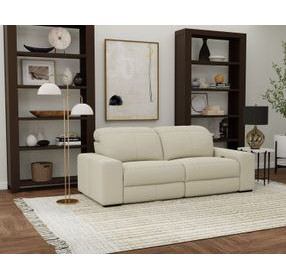Ferrara Smoke Leather 93" Zero Gravity Power Reclining Sofa with Power Headrest and USB Charging