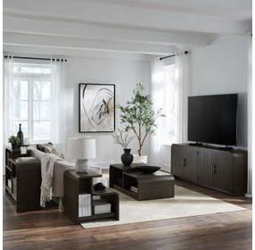 Fresh Angles Espresso Rectangular Sofa Table