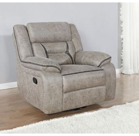 Greer Taupe Swivel Glider Recliner