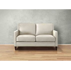 Arden Vanilla Leather 60" Loveseat