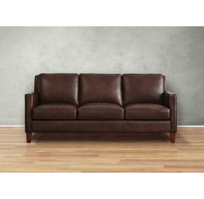 Arden Chestnut Leather 86" Sofa