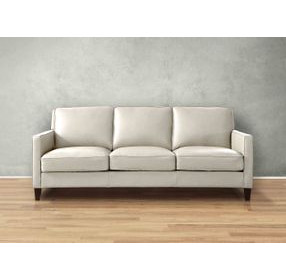 Arden Vanilla Leather 86" Sofa