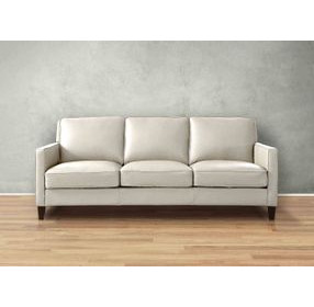 Arden Vanilla Leather 86" Sofa