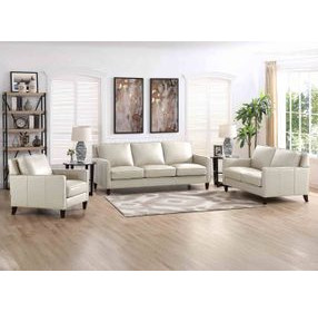 Arden Vanilla Leather Living Room Set