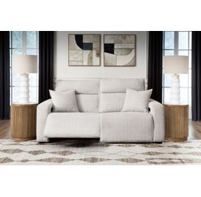 Modmax II Stone Performance Fabric 2 Piece Modular Power Reclining Sectional Loveseat with USB Charging