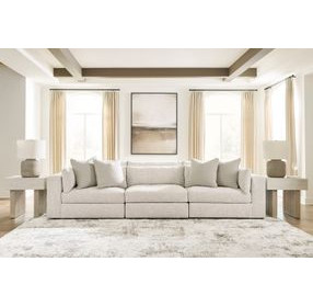 Stonecroft Manor Snowstone 3 Piece Modular Sectional Sofa with Pillows